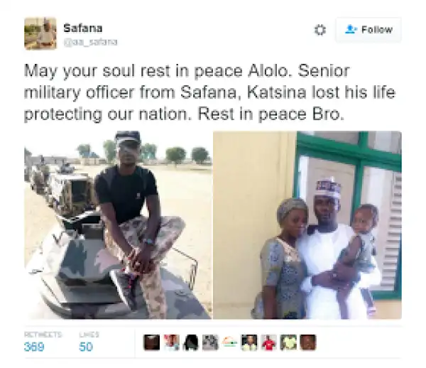 Photos: Nigerian senior military officer reportedly killed in action